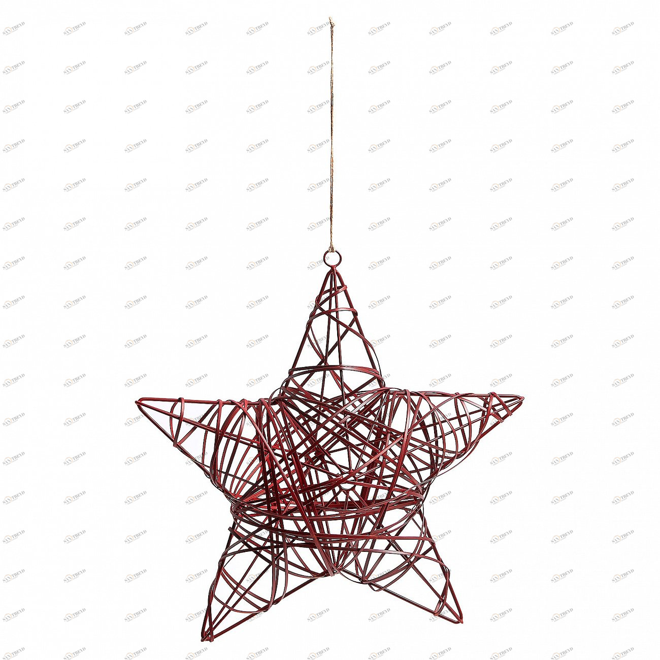 Украшение подвесное металлическое "Звезда красная" 30 см Clived от La Forma LA FORMA CLIVED 343369 Красный 