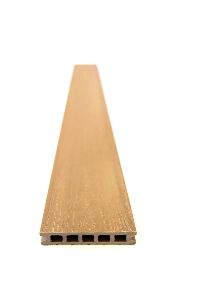 91354117 Террасная доска ДПК Multideck цвет дерево 2000x150x27мм двусторонний вельвет/структура дерева 0.6м² 2шт STLM-1013618