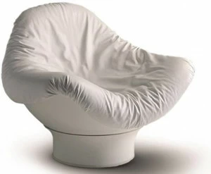 Longhi Вращающееся кресло из дакрона с подставкой для ног Bellagio – in&out collection X 125