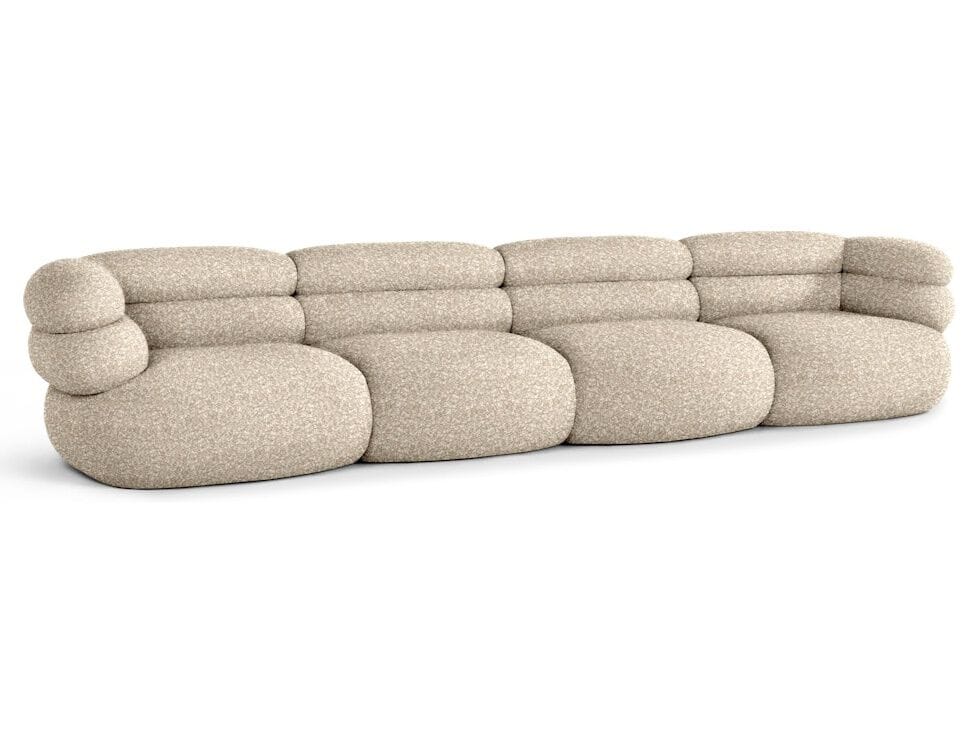 4-местный модульный тканевый диван Knoll Biboni ARCH-00037966 - Вид №1