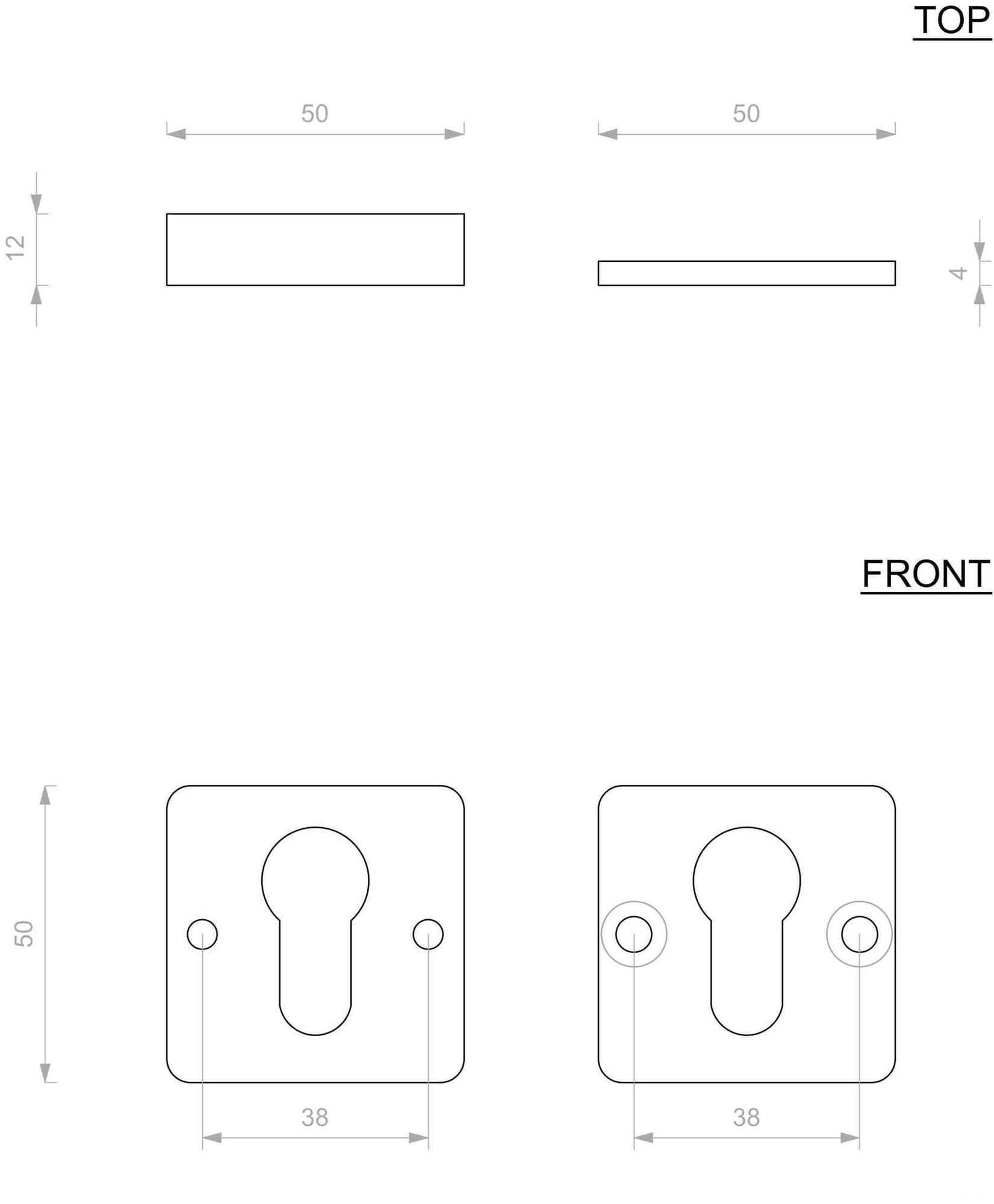 Dauby Квадратное железное сопло Pure® 8083 - Вид №1