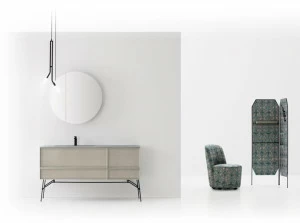 Cerasa Мебель для ванной со стеклянной столешницей Des