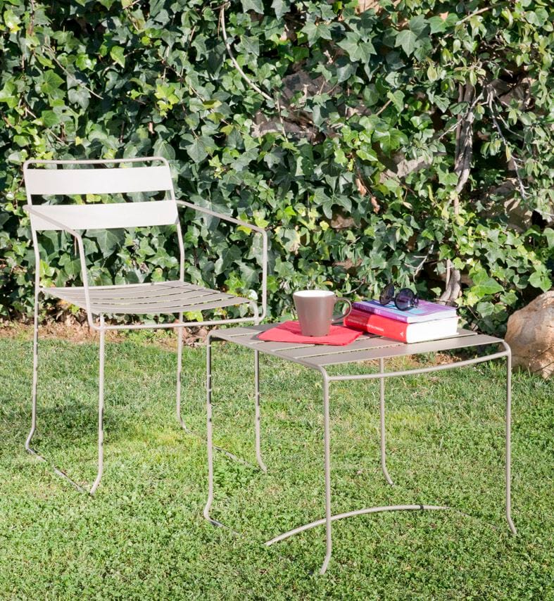 Стальной садовый стул с подлокотниками iSimar ARCH-00020369 - Вид №2