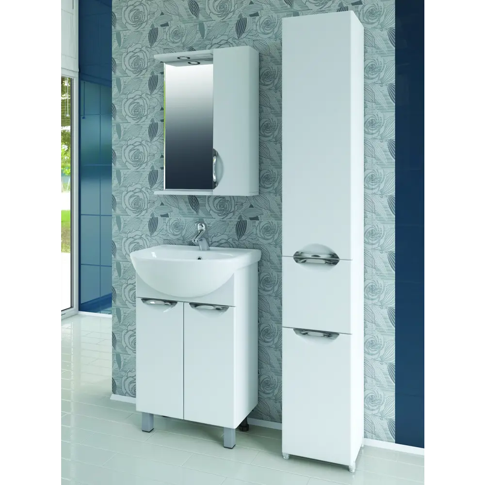 Пенал Silvia 40 см цвет белый VIGO STLM-2150477 - Вид №1