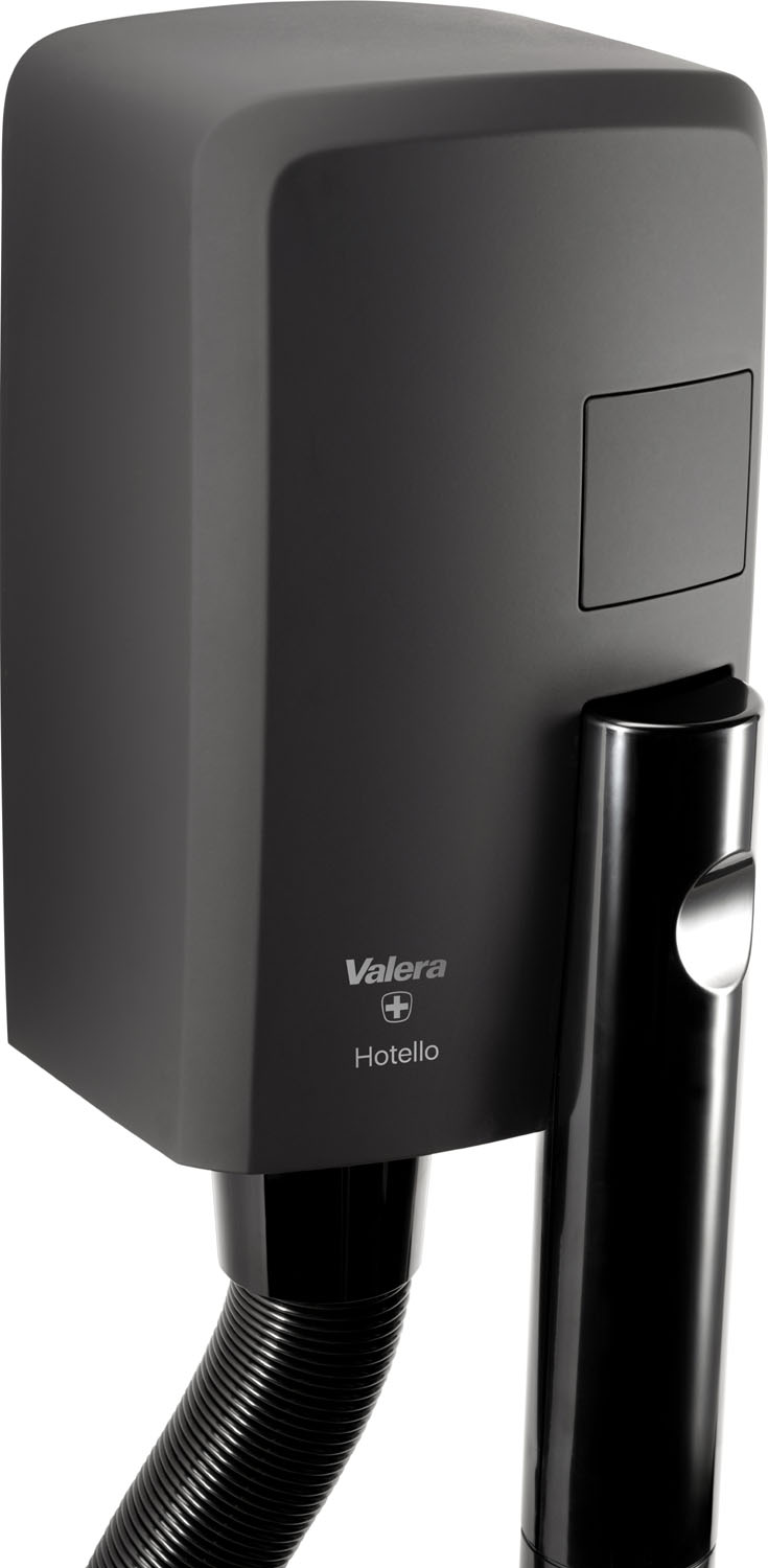 Valera Hotello Super AC Black Мод. 832.02 / T черный - 1400 Вт - Компактная и сверхмощная настенная сушилка для шланга 58320213 