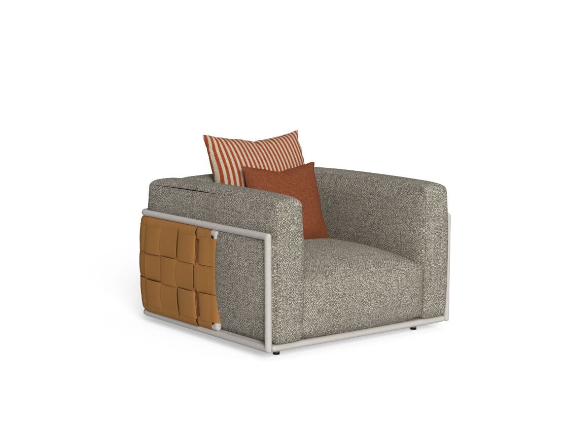 Тканевое мягкое садовое кресло Talenti Tressé ARCH-00046933