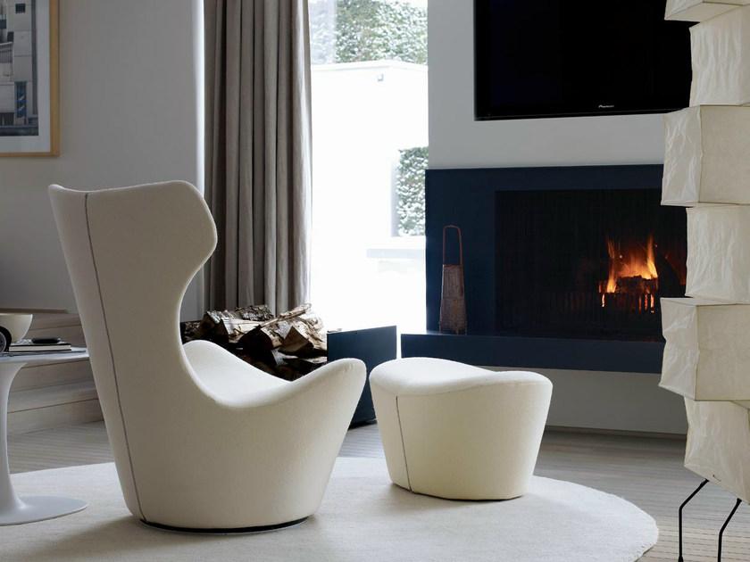 B&B Italia Вращающееся кресло из ткани с высокой спинкой Papilio sun-id-1398633 - Вид №2