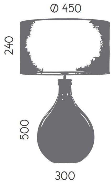 Aromas del Campo Настольная лампа из переработанного стекла  Nac093  - Вид №3