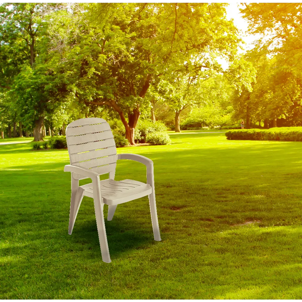 Кресло садовое «Прованс», цвет бежевый ЭЛЛАСТИК-ПЛАСТ STLM-2030272 - Вид №3