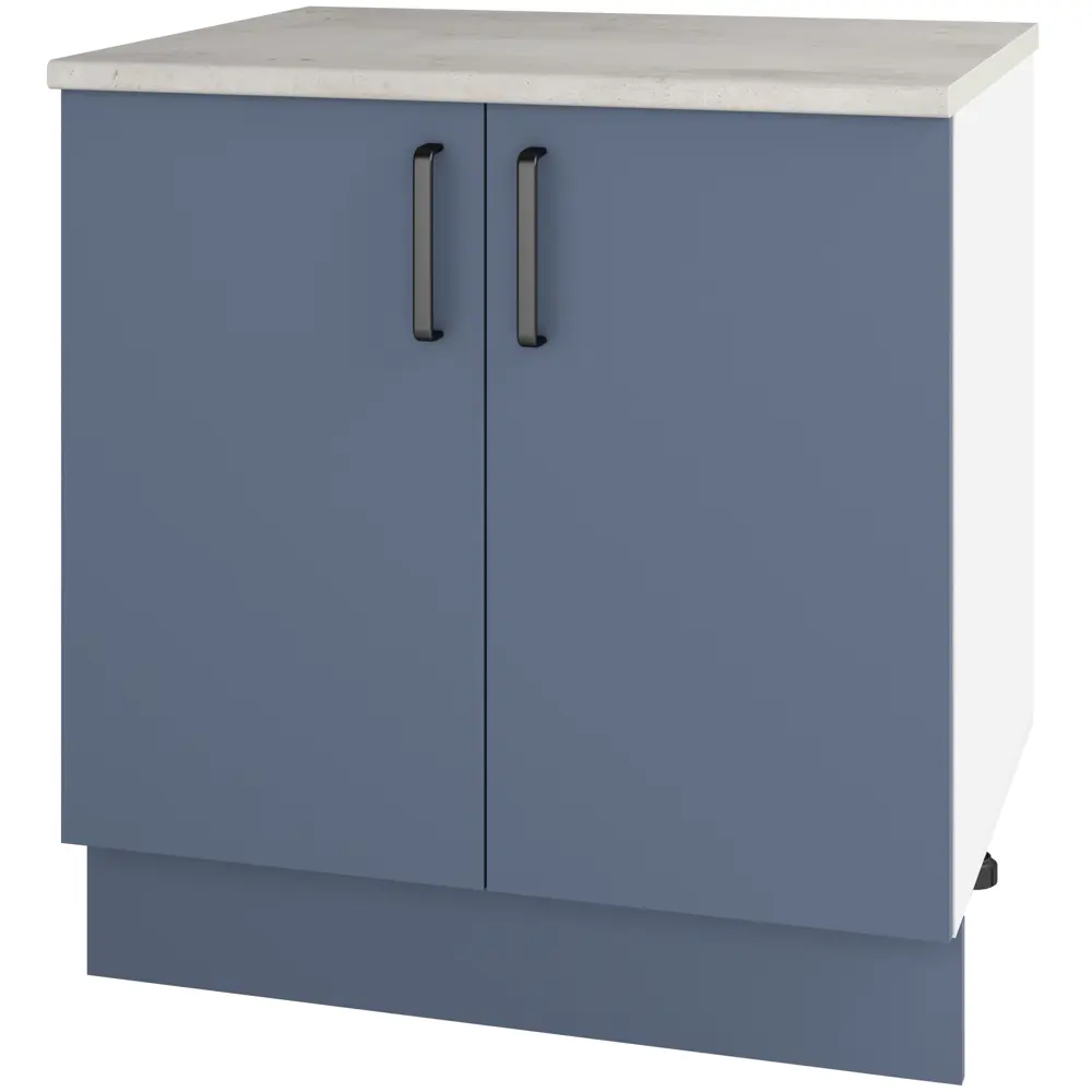 Кухонный шкаф напольный Нокса 80x85x60 см ЛДСП цвет голубой Santreyd STLM-2156704 - Вид №1