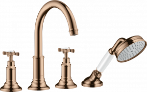 16546300 Смеситель на край ванны на 4 отверстия с поперечными ручками AXOR MONTREUX