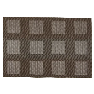 Салфетка сервировочная «Квадраты» 30x45 см цвет коричневый 82406645 STLM-2169280