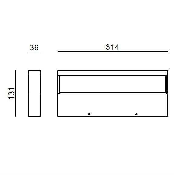 Алюминиевый светодиодный настенный светильник Linea Light Group REGOLO DOUBLE EMISSION ARCH-00121174 - Вид №5