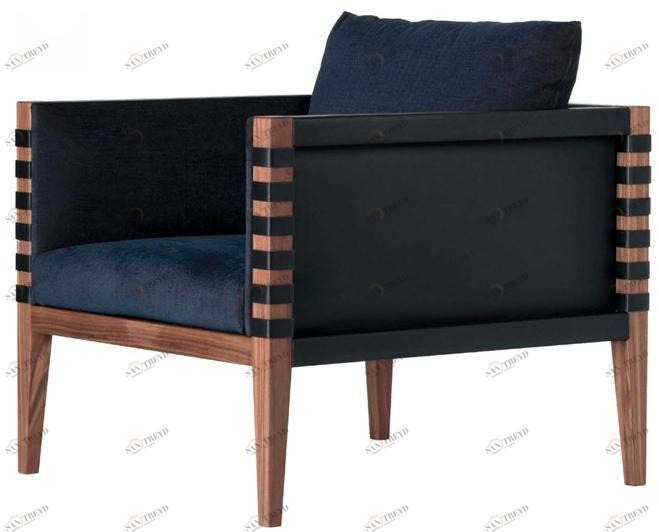 Ritzwell & Co. Мягкое кожаное кресло с подлокотниками sun-id-1471922