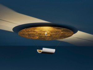 Железный и стеклянный светодиодный потолочный светильник