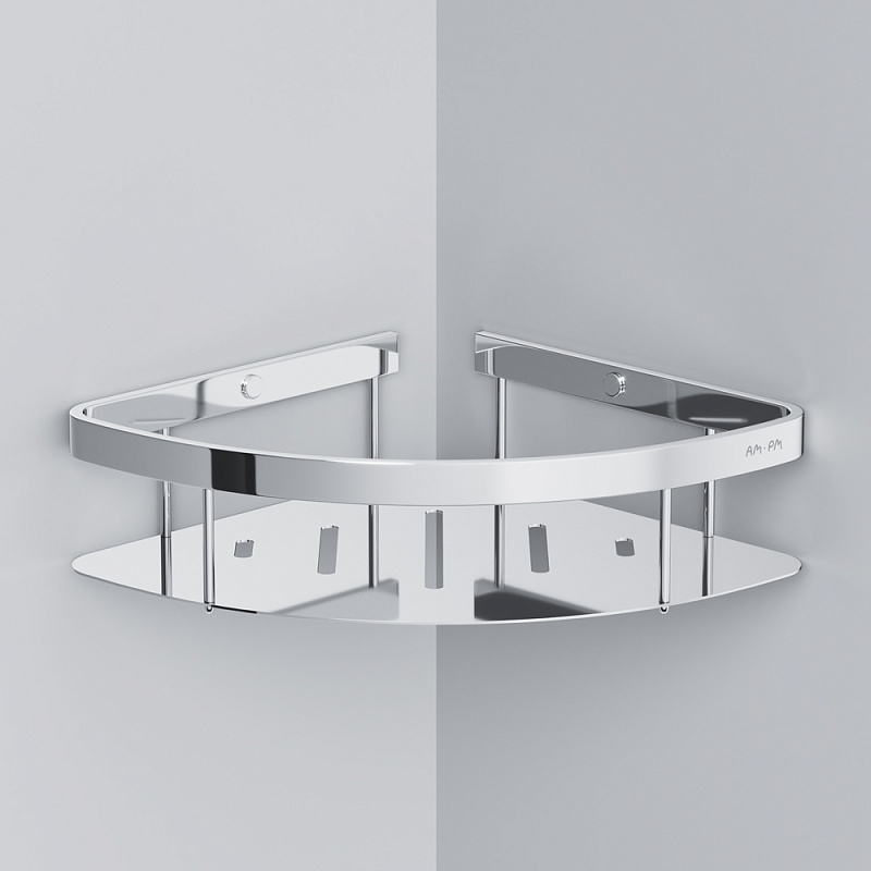 A7454100 Полка для душа угловая хром AM.PM Sense L  - Вид №4