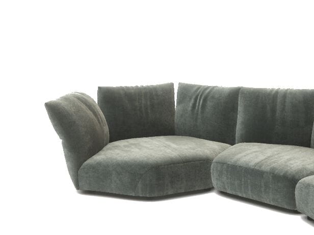 Тканевое угловое кресло In Stock Edra ARCH-00120792