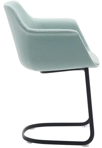 Andreu World Кресло консольное, обитое тканью, с подлокотниками Gala So0721 - Вид №2