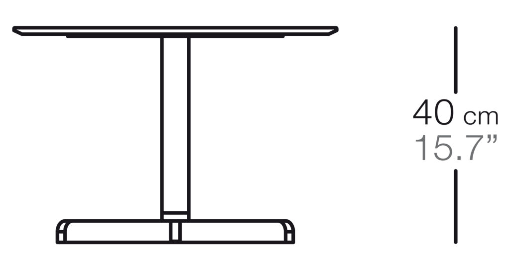 Sit Стол на центральной ножке, высота 40 Bivaq sun-id-1986083 - Вид №4