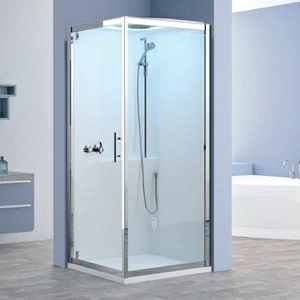 Novellini. Душевая кабина 90x90 GF90 STANDARD с низким душевым поддоном и крышей EON