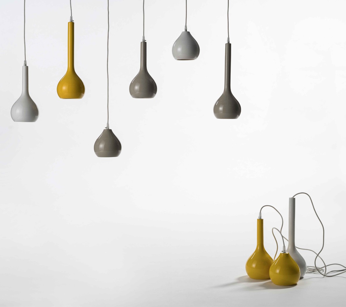 Ex.T Drip 3 Подвесной светильник из желтой керамики EXDRIP3GI - Вид №2