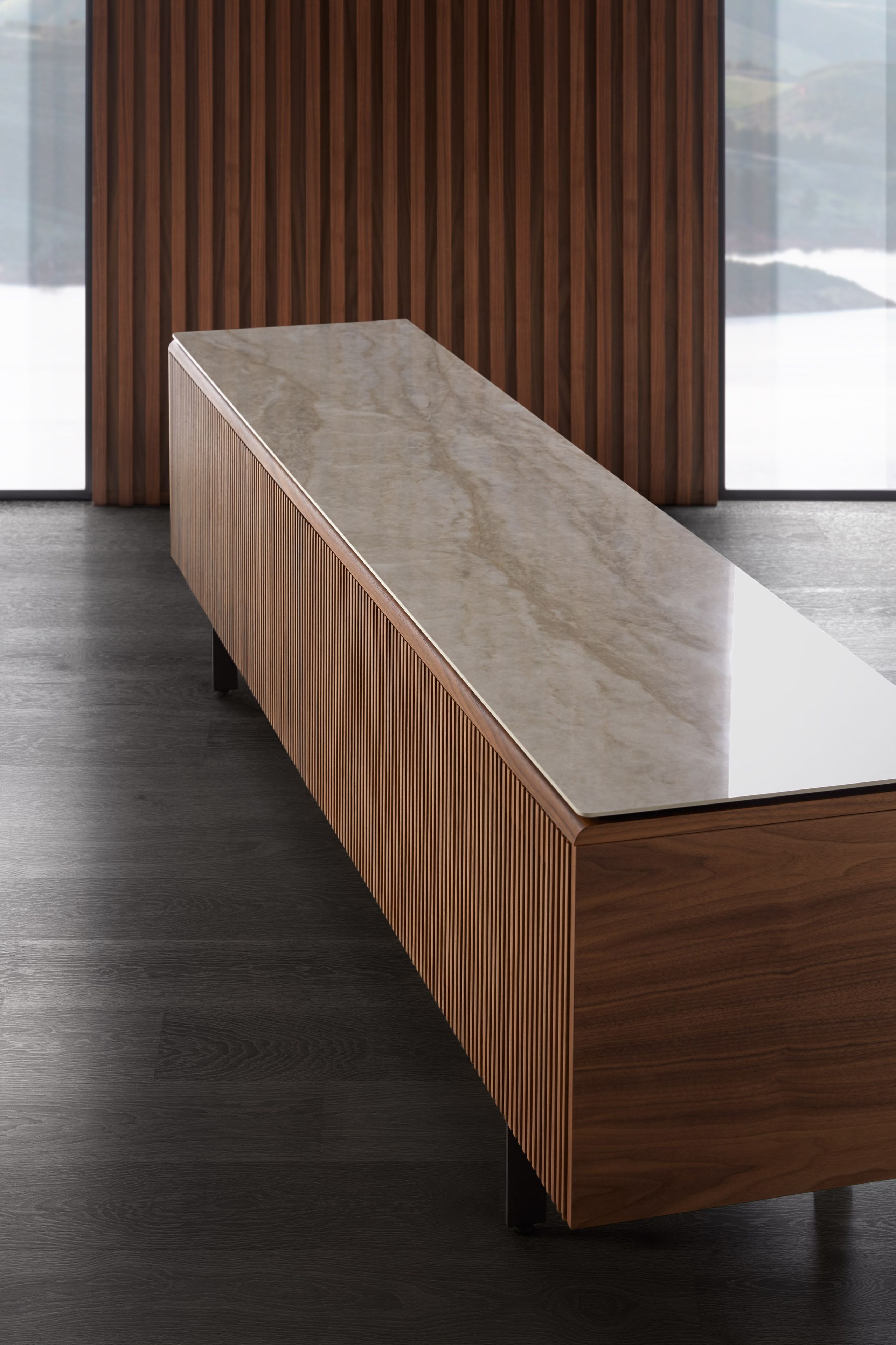 Деревянный шкаф для телевизора с откидными дверцами Punt Мальме ARCH-00024058 - Вид №24