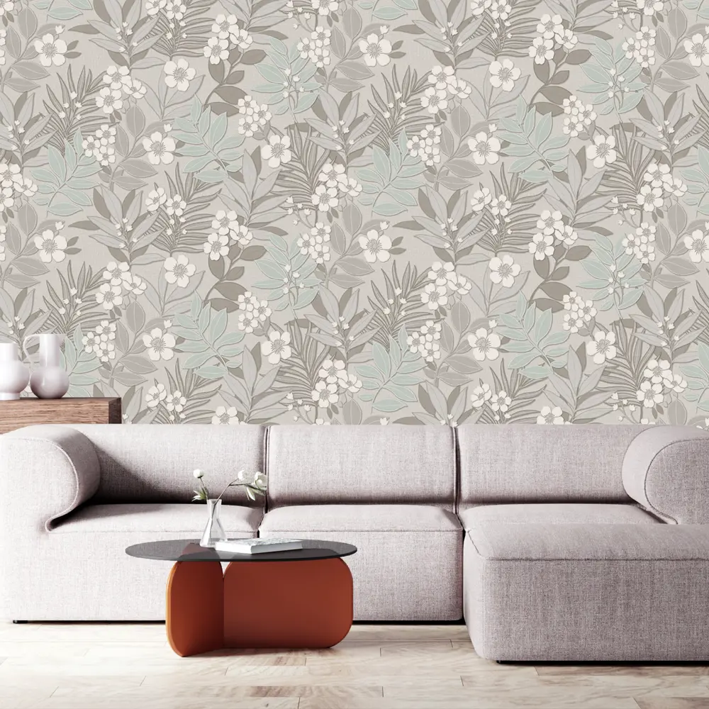 Обои флизелиновые Euro Decor Mia бежевые 1.06 м 6009-01 Santreyd STLM-2071020 - Вид №2