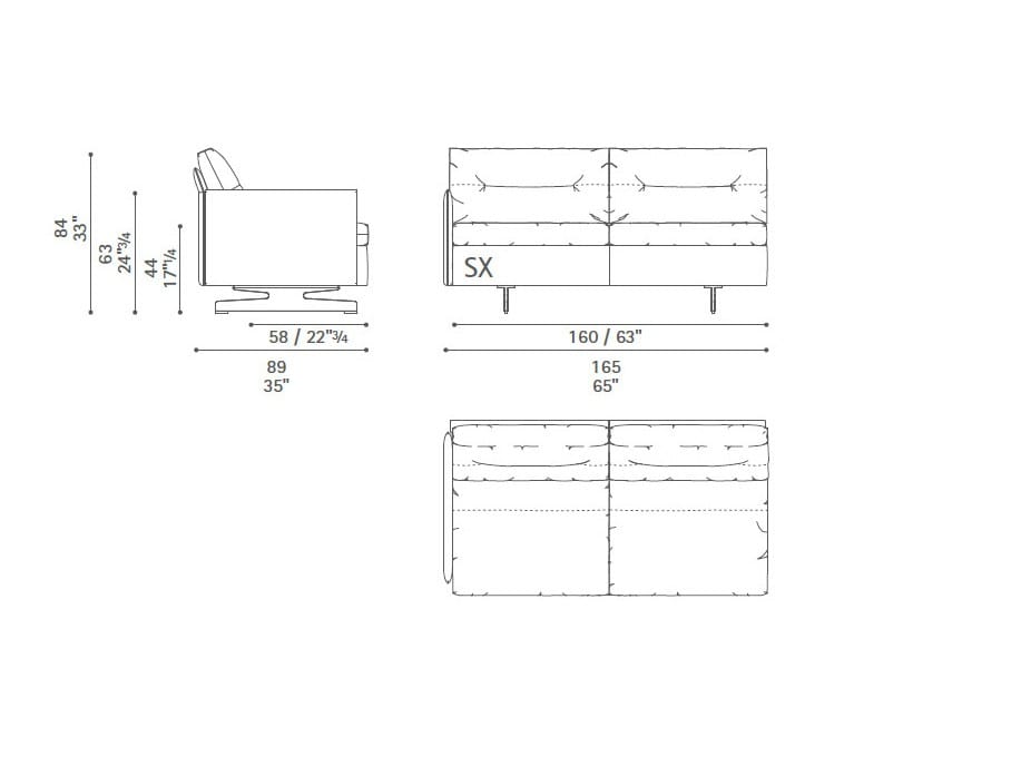 Диван с журнальной стойкой Poltrona Frau коллекция-диваны и кресла ARCH-00101037 - Вид №19