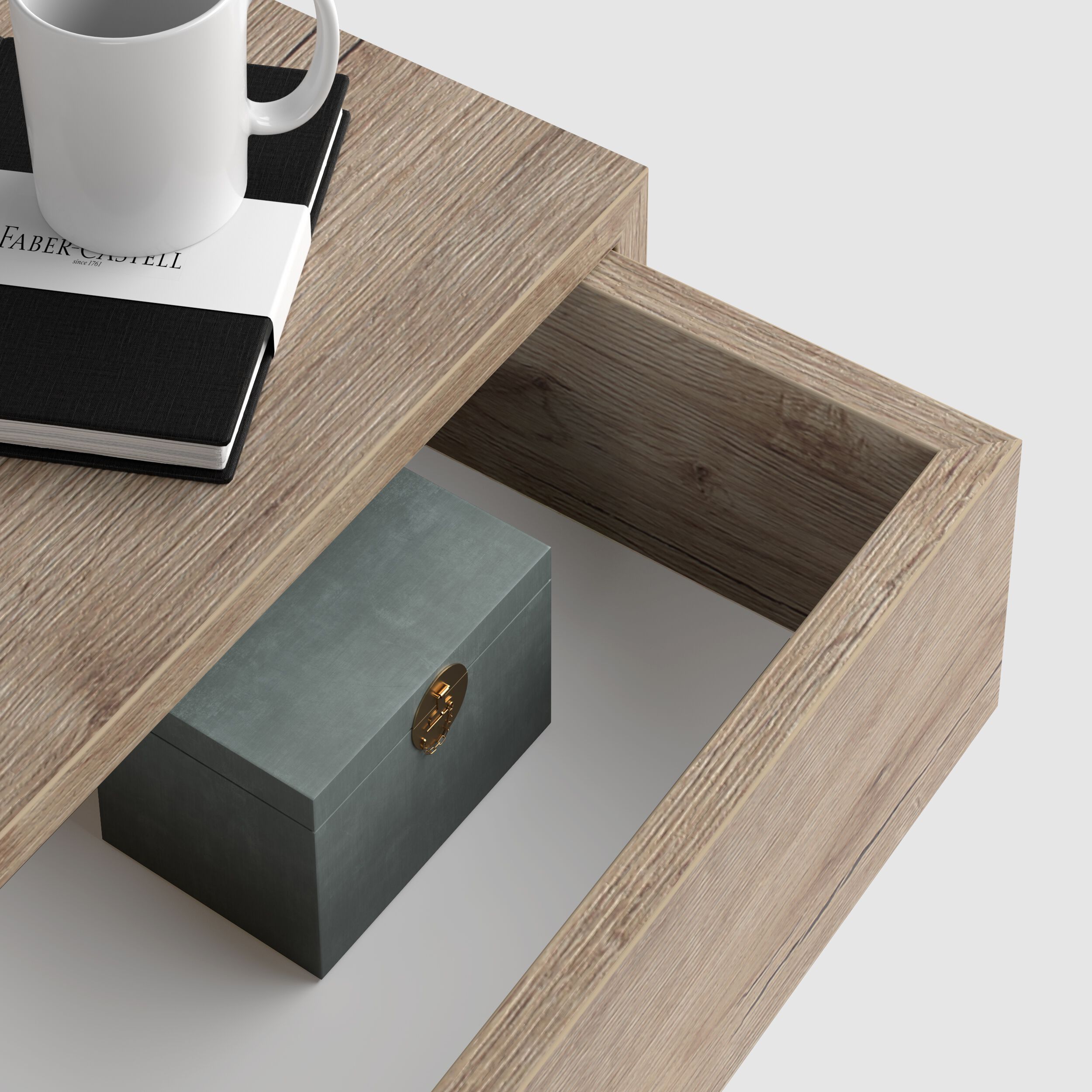 Прикроватная тумбочка с выдвижным ящиком Mobili Fiver RICCARDO ARCH-00064333 - Вид №26