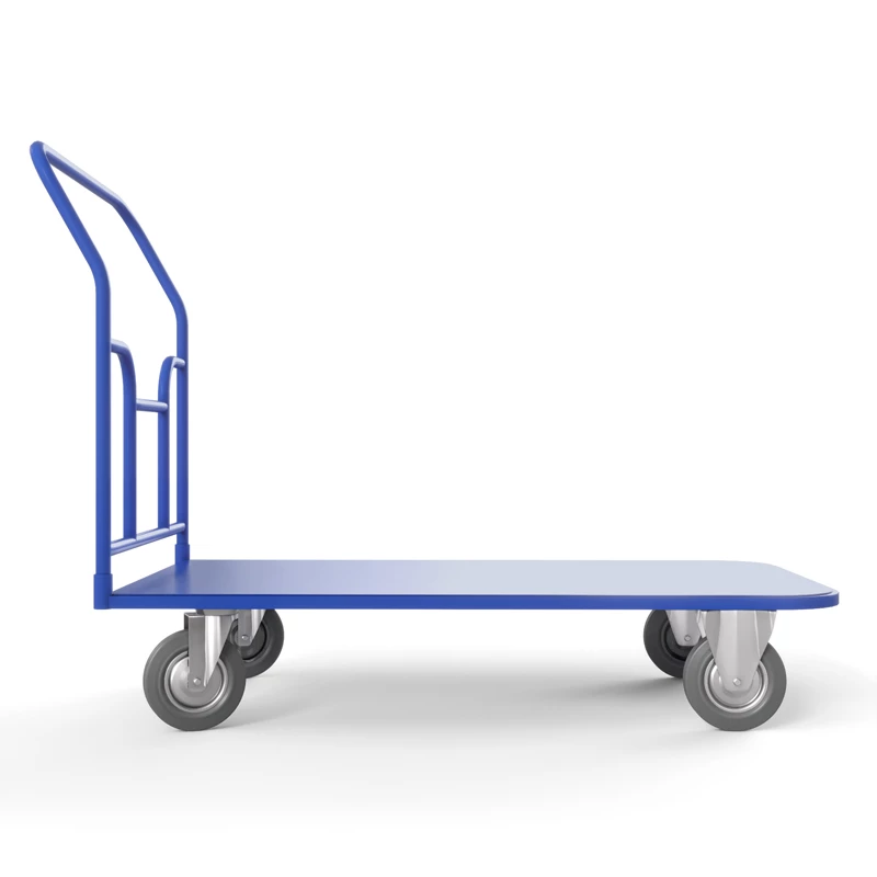 Тележка платформенная ТПТ (г/п 400 кг, 1000x600 мм, колеса серая резина 160 мм) Верстакофф 65-8871