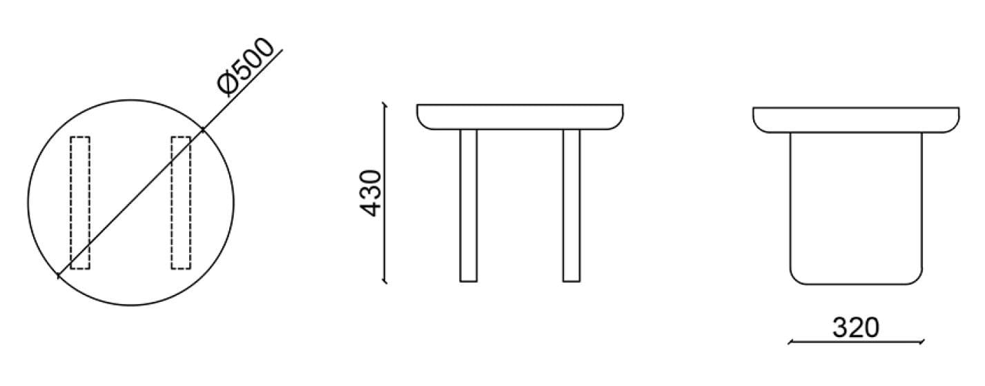 Круглый деревянный и стеклянный журнальный столик Falsasquadra Водяные лилии ARCH-00082712 - Вид №2