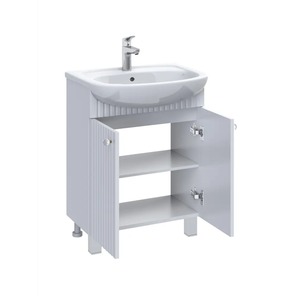 Тумба в ванную Роллс 78x65x30 см ЛДСП цвет белый Santreyd STLM-2075750 - Вид №1