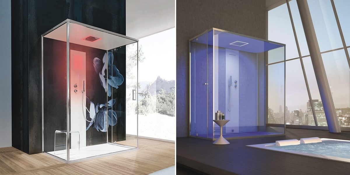 Ограждение для душа и турецкой бани Gemini 6 160х90 см 1GNS1S0 Gruppo Geromin - Вид №1