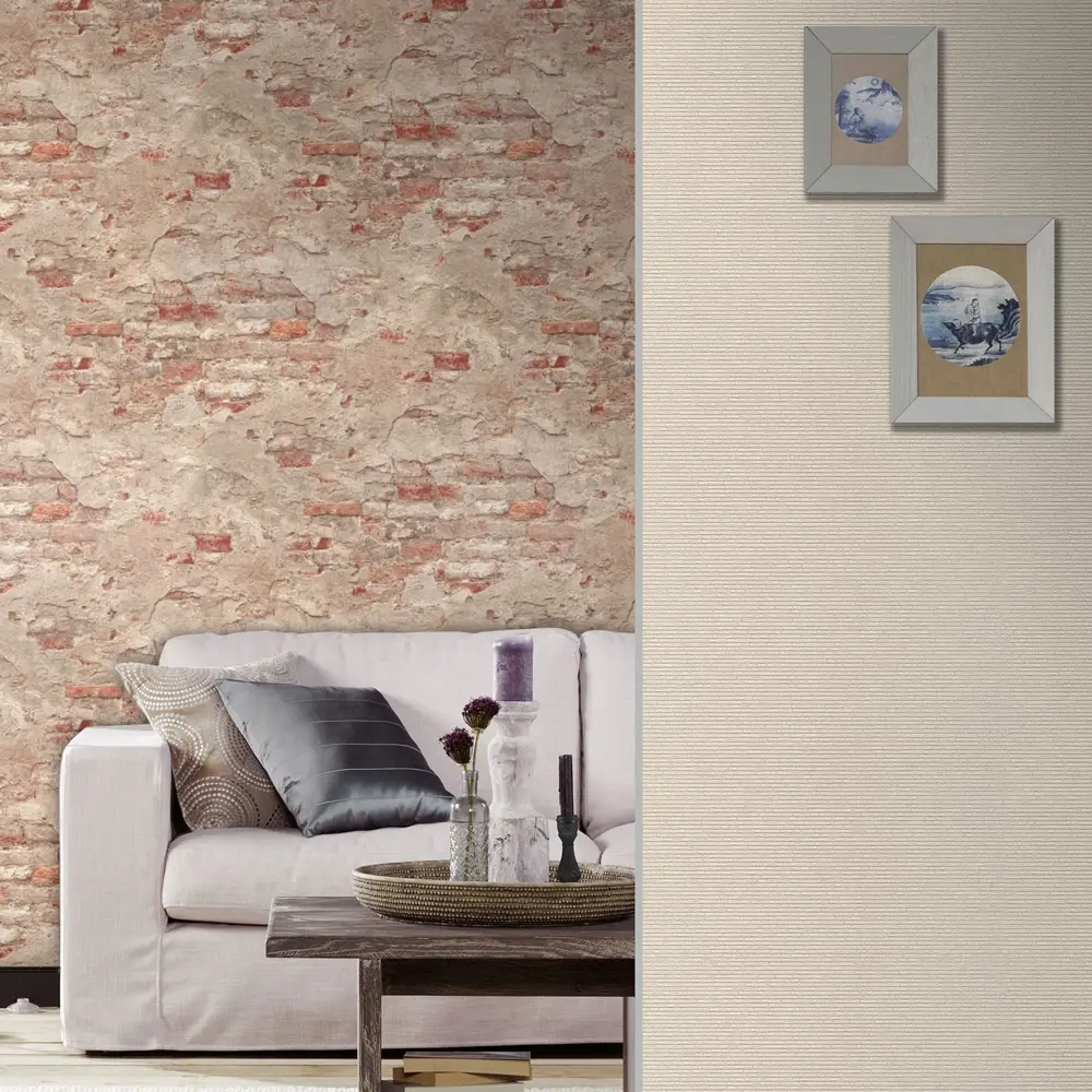 Обои флизелиновые Rasch Factory бежевые 0.53 м 939224 STLM-2068044 - Вид №4