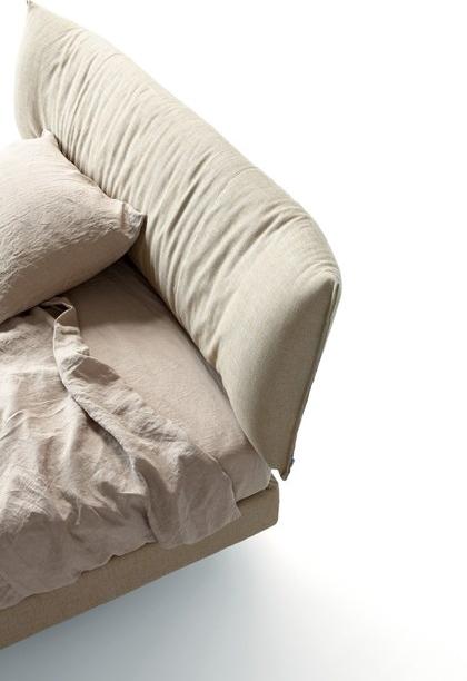 Caccaro Двуспальная кровать из ткани с мягким изголовьем Letti tessili sun-id-1494971 - Вид №6