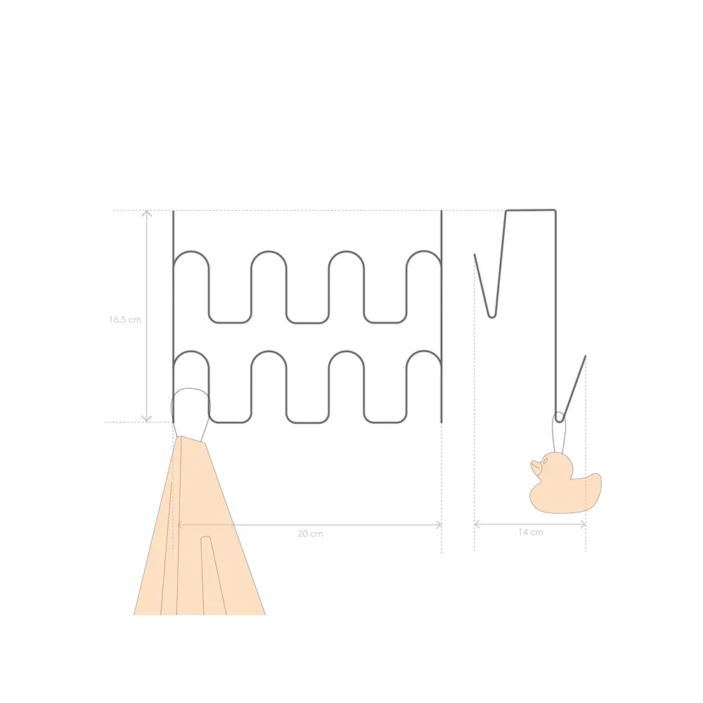 Крючок на душевую кабину «Модулус» цвет хром Santreyd STLM-2118089 - Вид №8