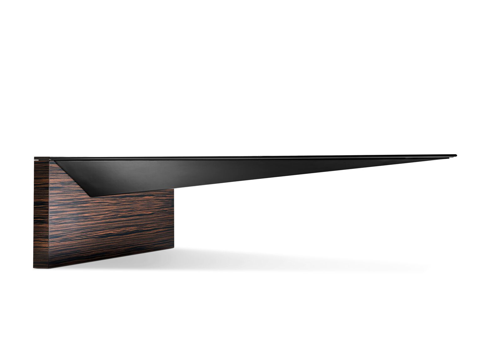 Деревянный и кожаный угловой исполнительный стол i 4 Mariani Евклидово ARCH-00069663