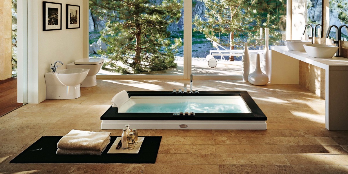 Ванна встроенная без гидромассажа Aura Uno Design 9450-114 Jacuzzi 9450114 - Вид №4