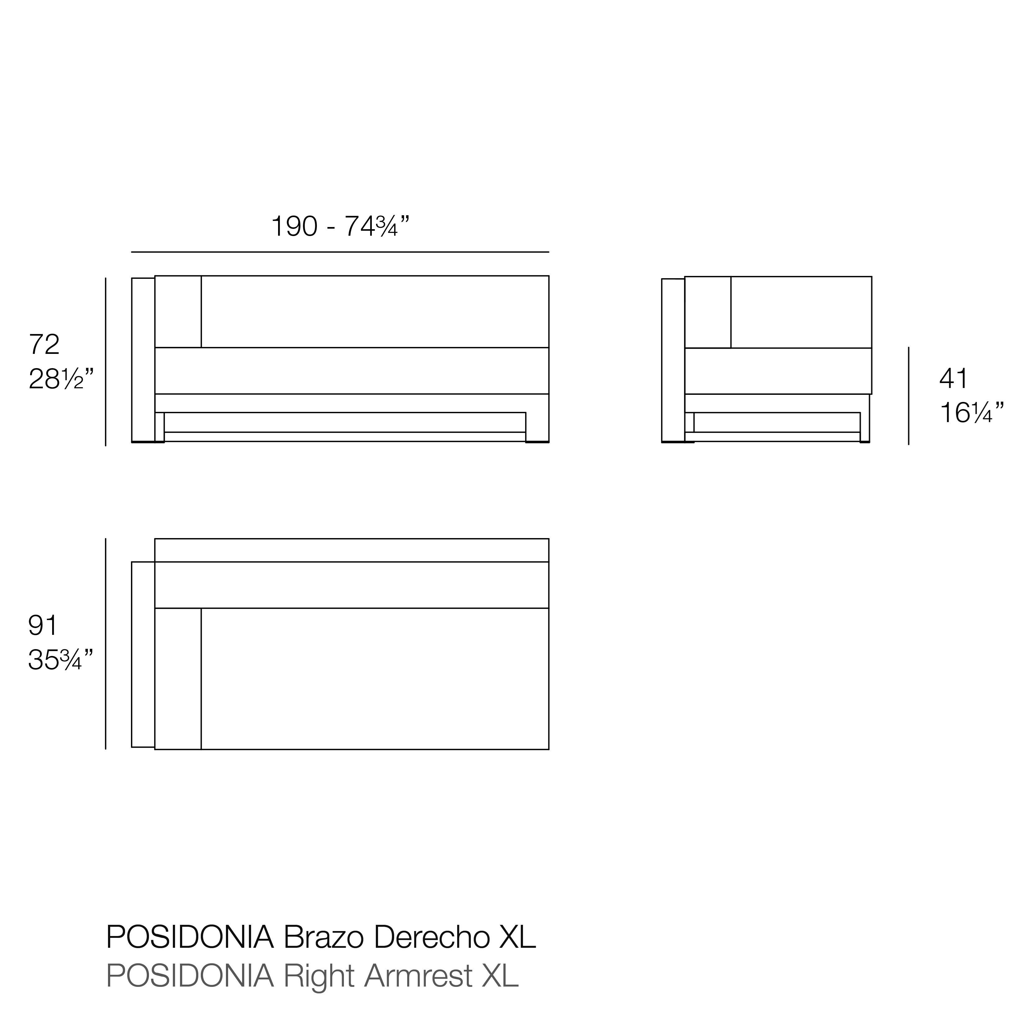 Ткань сад диван Vondom Posidonia ARCH-00099836 - Вид №7