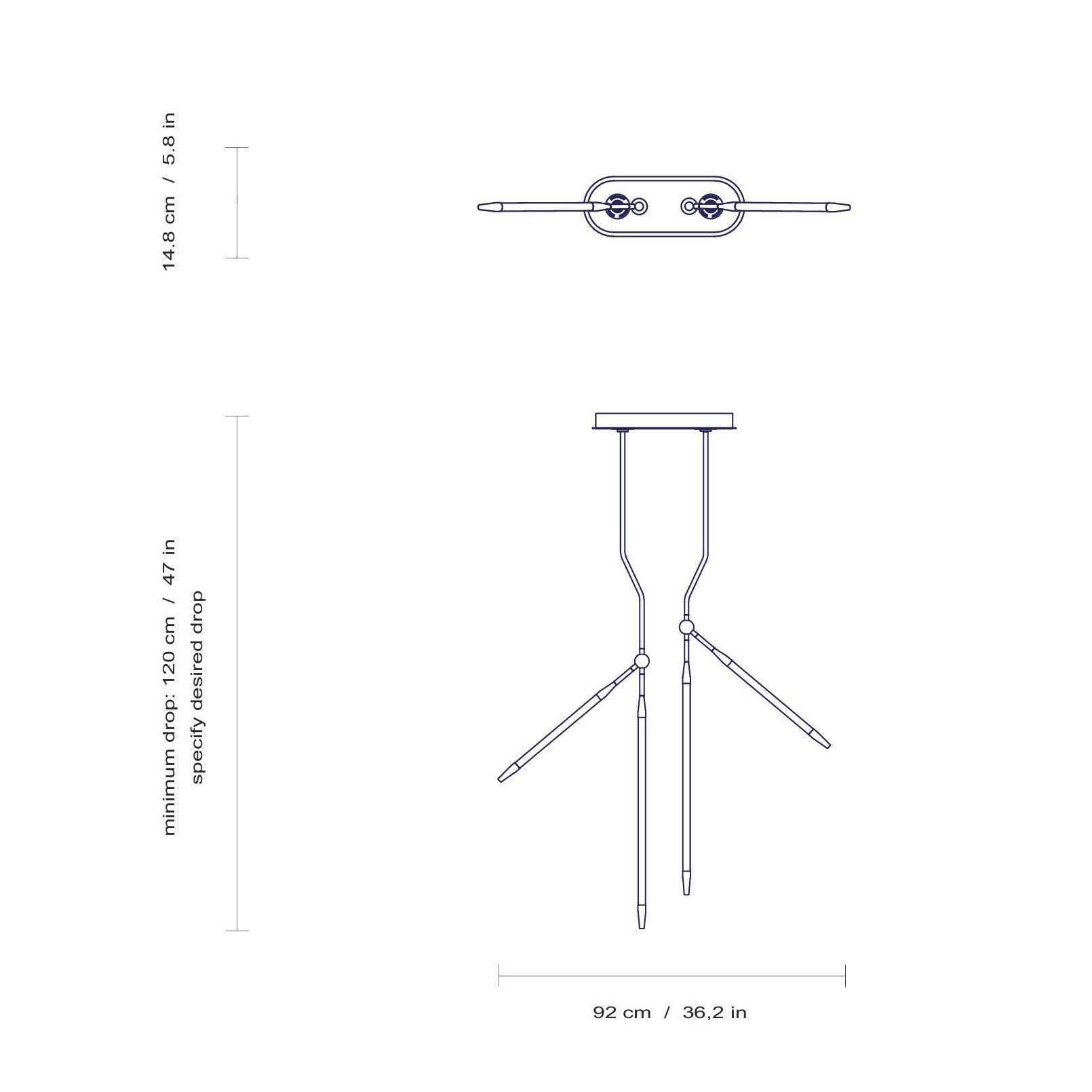 Стальной светодиодный подвесной светильник Intueri Light Javelin ARCH-00071333 - Вид №8