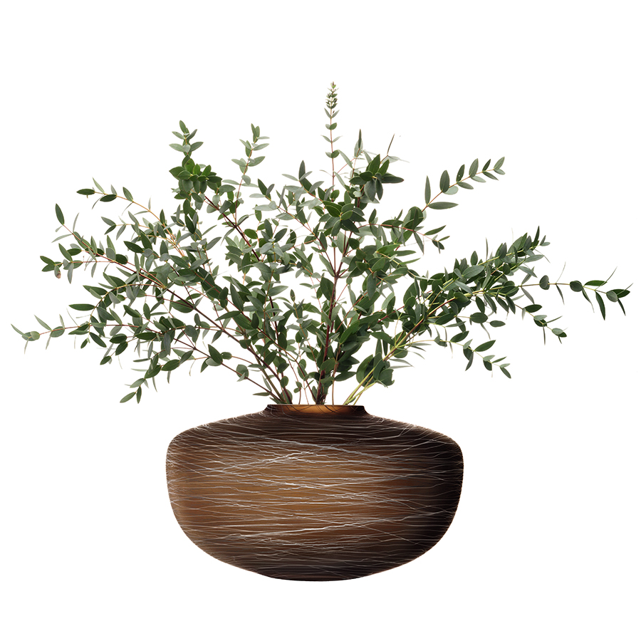 Ваза Boulder 17,5 см коричневая LSA International G160617154 - Вид №3