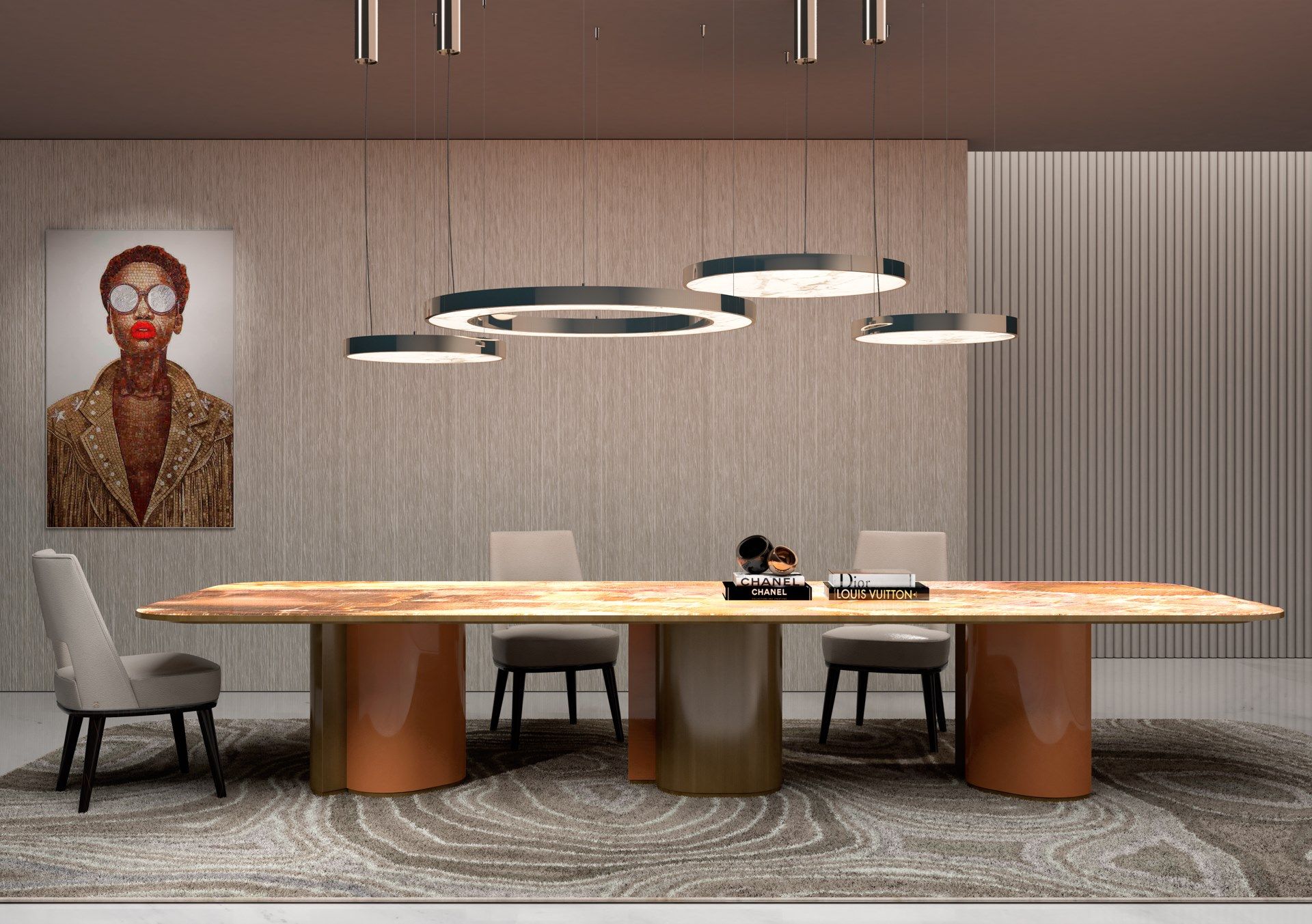 Стеклянный обеденный стол Sicis PHILIPPE ARCH-00125274 - Вид №7