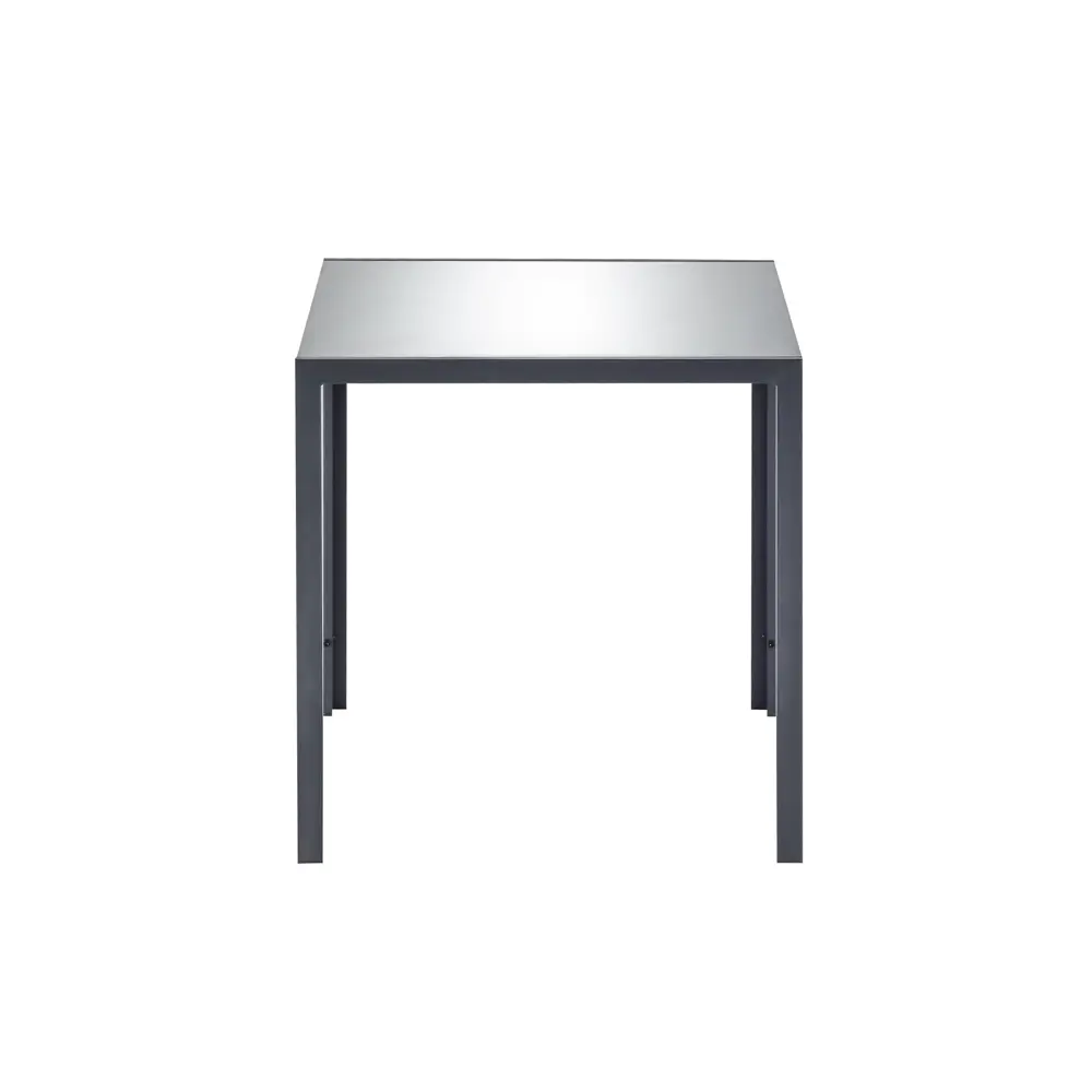 Стол садовый 70x70 см, сталь/стекло, цвет серебристый Santreyd STLM-2170404 - Вид №3