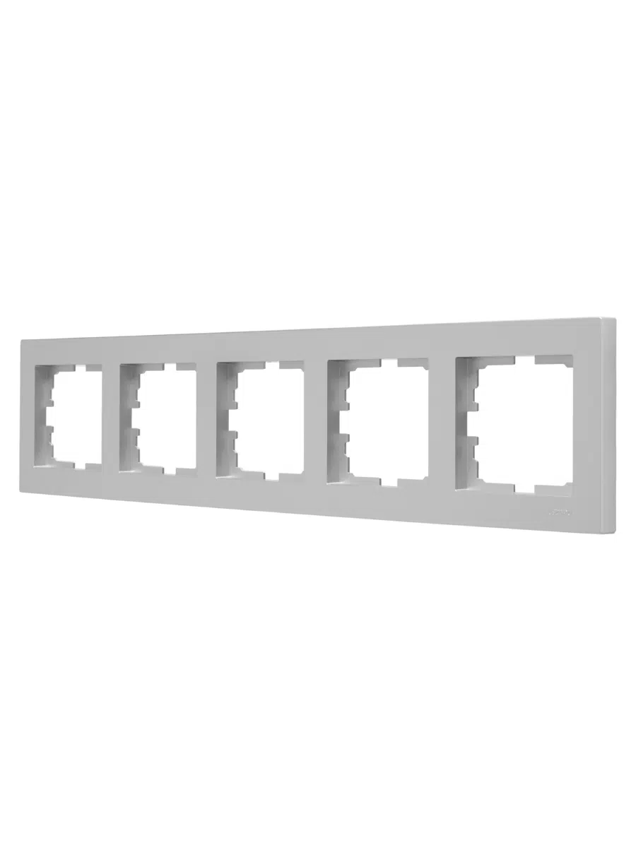 VESNA Рамка 5-ая горизонтальная без вст серебро LEZARD 742-4300-150 - Вид №1