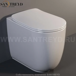 531801 Приставной унитаз напольный Белый Kerasan Nolita Италия