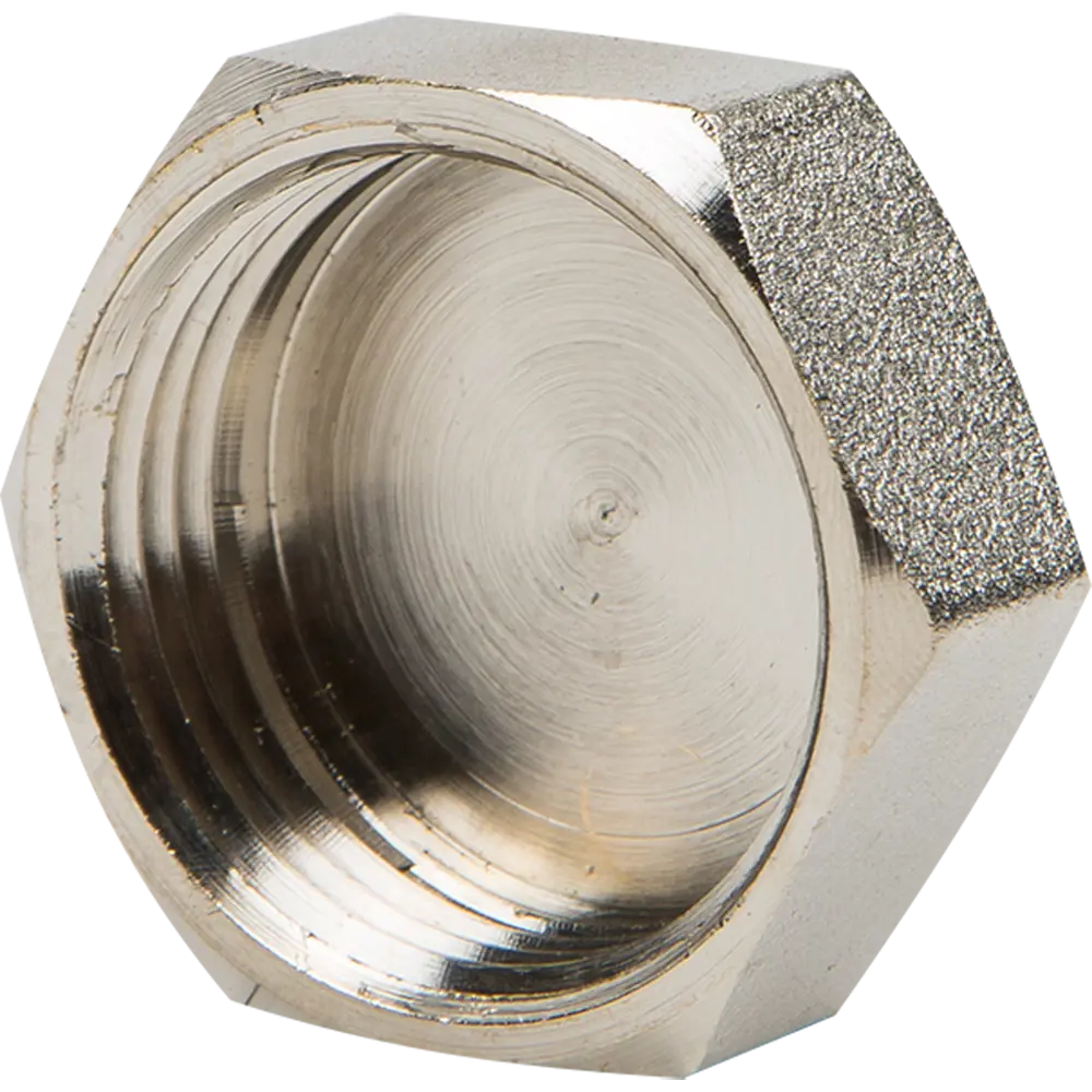 Заглушка Valtec внутренняя резьба 1" никелированная латунь STLM-2076127