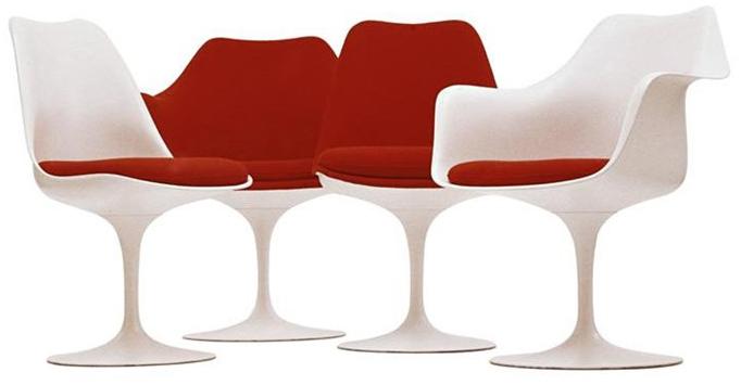 KNOLL Стул с обивкой и подлокотниками Tulip sun-id-1467330 - Вид №2