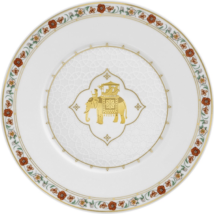 10544001 Furstenberg Тарелка десертная Furstenberg "Раджастан, Индийский Слон" 16см Фарфор 