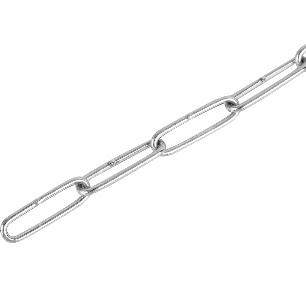 Цепь Standers DIN 766 2 мм длинное звено 5 м сталь оцинкованная STLM-2185444