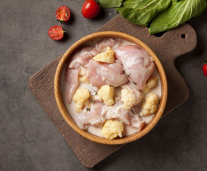 9327 Кролик филе в сливочном соусе с цветной капустой Вкусляндия